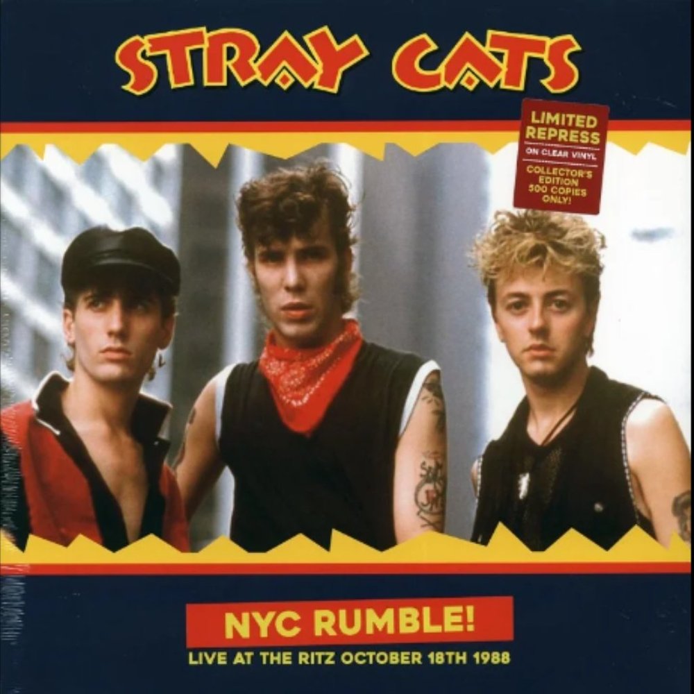 Stray Cats Live At The Ritz LP ~ Ltd Collector's Ed Clear Vinyl ~ New/Sealed!